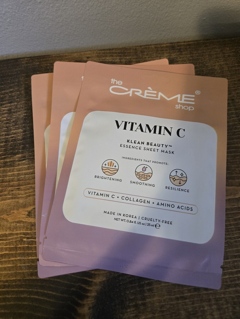 Set Of 3 The Creme Shop Vitamin C Sheet Masks